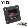 2pcs 6pcs 10pcs 2 3 4 Positions Connector Push In Jack Load Spring 4 Poles Round Square Audio Speaker Terminals Plug Socket Clip