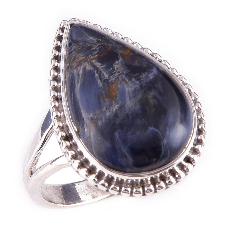 Natural Pietersite Gemstone Handmade 925 Solid Sterling Silver Ring Size 8 C2U09