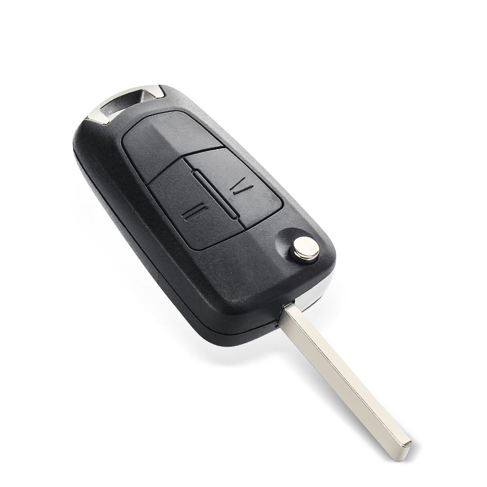 KEYYOU 10pcs Flip Remote Folding Car Key Fob Case Shell For Vauxhall Opel Astra H Corsa D Vectra C Zafira Astra Vectra Signum
