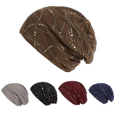 Mulheres muçulmano frontal renda cruz gorro hijab turbante chapéu quimio boné