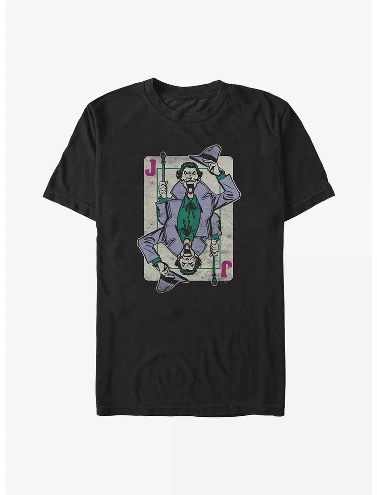Comics BatUnisex Joker Is A Card Black TShirt S