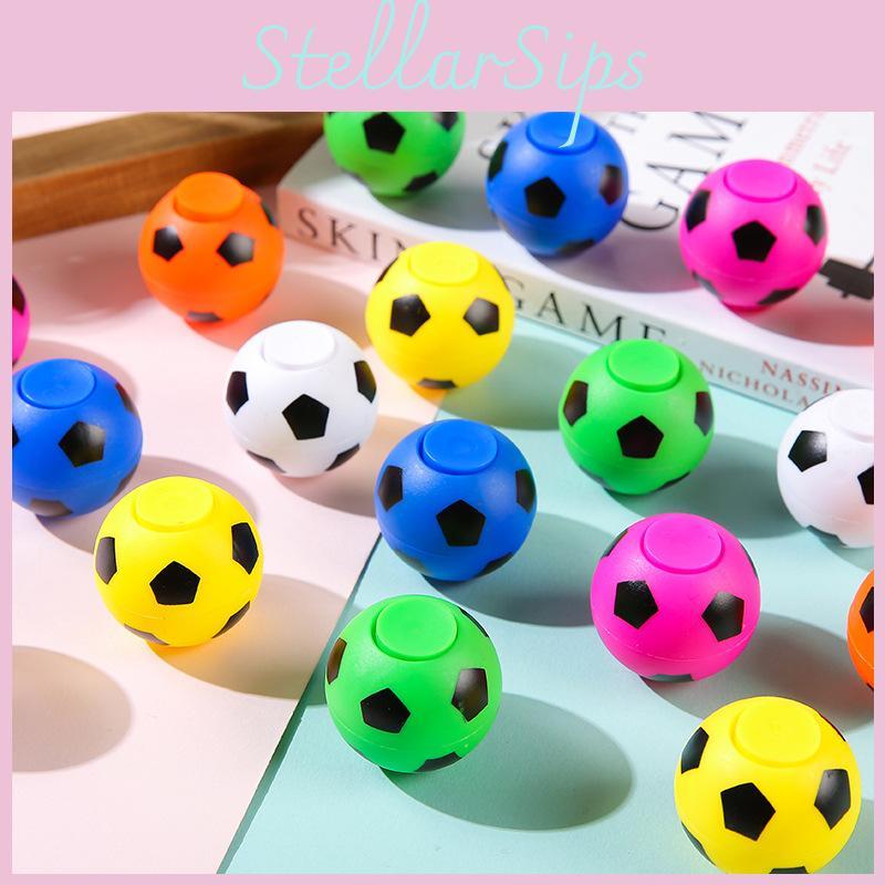 Creative Multi-color Soccer Shaped Plastic Gyro Children Toy For Young Children