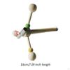 Parrot Spinning Ferris Wheel Toy Rotating Interactive Play Portable Bird Chewing for