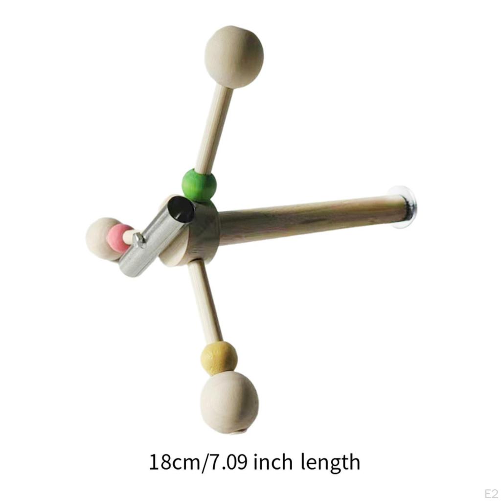Parrot Spinning Ferris Wheel Toy Rotating Interactive Play Portable Bird Chewing for