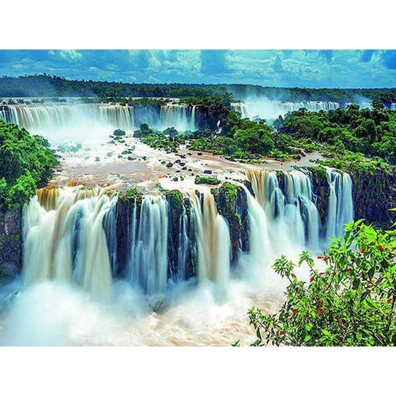 Painting Diy Diamond Waterfall 5d Scenery Full Round Drill Diamond Embroidery Cross Stitch Mosaic Home Decor
