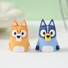 Bluey Bingo Anime Cartoon Figure Model Pencil Sharpener PVC Soft Rubber Portable Manual Pencil Sharpener Student Stationer