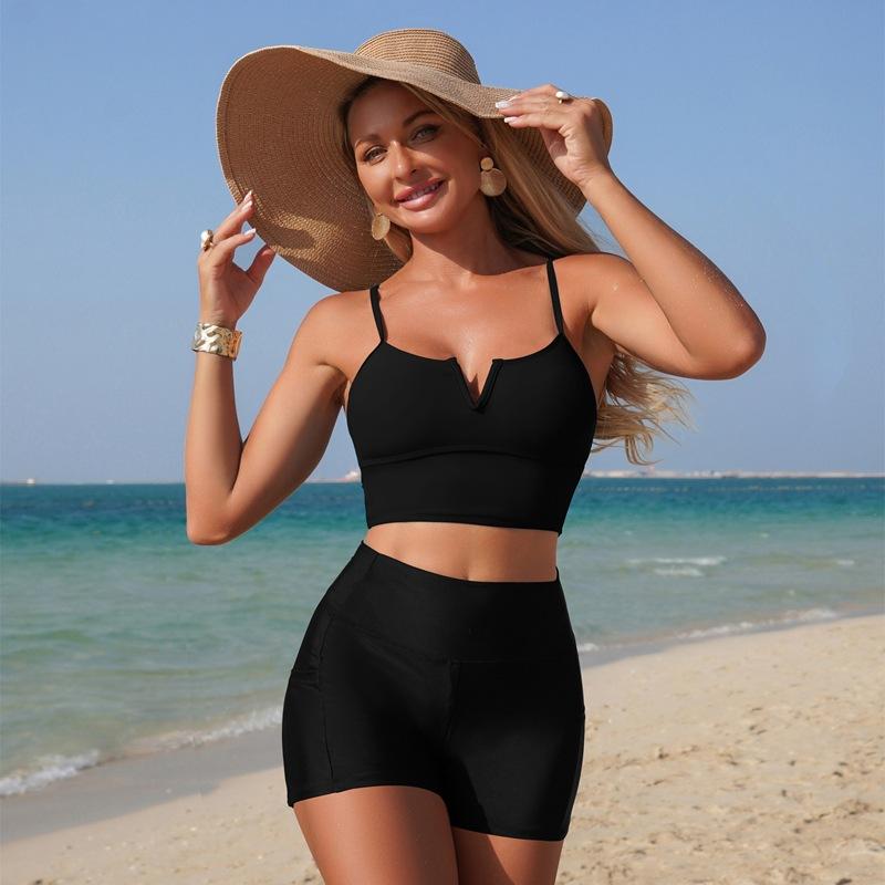 Swimwear new split swimsuit pocket bikini bikini