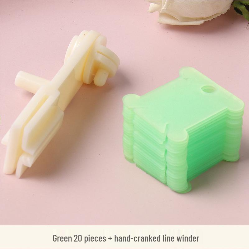 Colored Plastic Thread Organizer & Winding Board for Cross Stitch Embroidery Floss