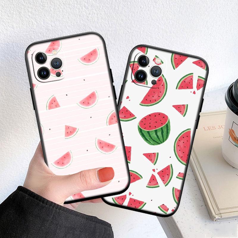 PP14 Cartoon Fruit Watermelon Case for Samsung A11 A12 A13 A15 A52S A53 A55 A56 A70 A71 A72 A73 F06 F16 F56 S10 Plus S10e