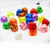10/20 Stück Bunte Herzförmige Nadelstopper Doppelbohrung, Federstopper für Stricken Häkeln DIY Bastelstopper Nadelhalter