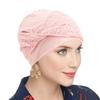 Elastic Headscarf Hat Breathable Beanie Hats Trendy Hijab Cap  for Women