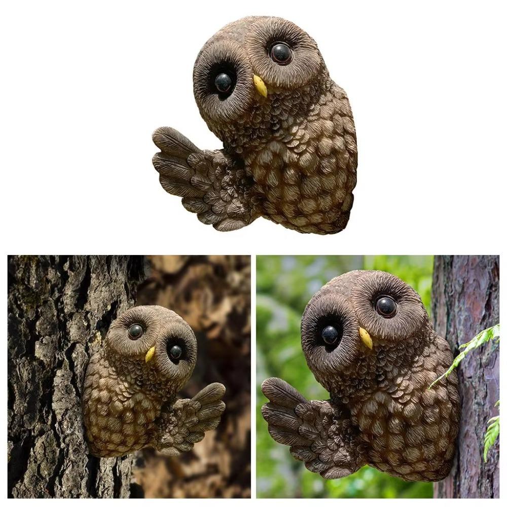 

Simulation Owl Statue Resin Garden Lawn Decoration Cute Owl Figurine
