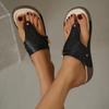 2025 Summer Women's Sandals Rome Wedges Slippers Causal Platform Beach Shoes Plus Size 43 Flip Flops Comfortable Ladies Slides