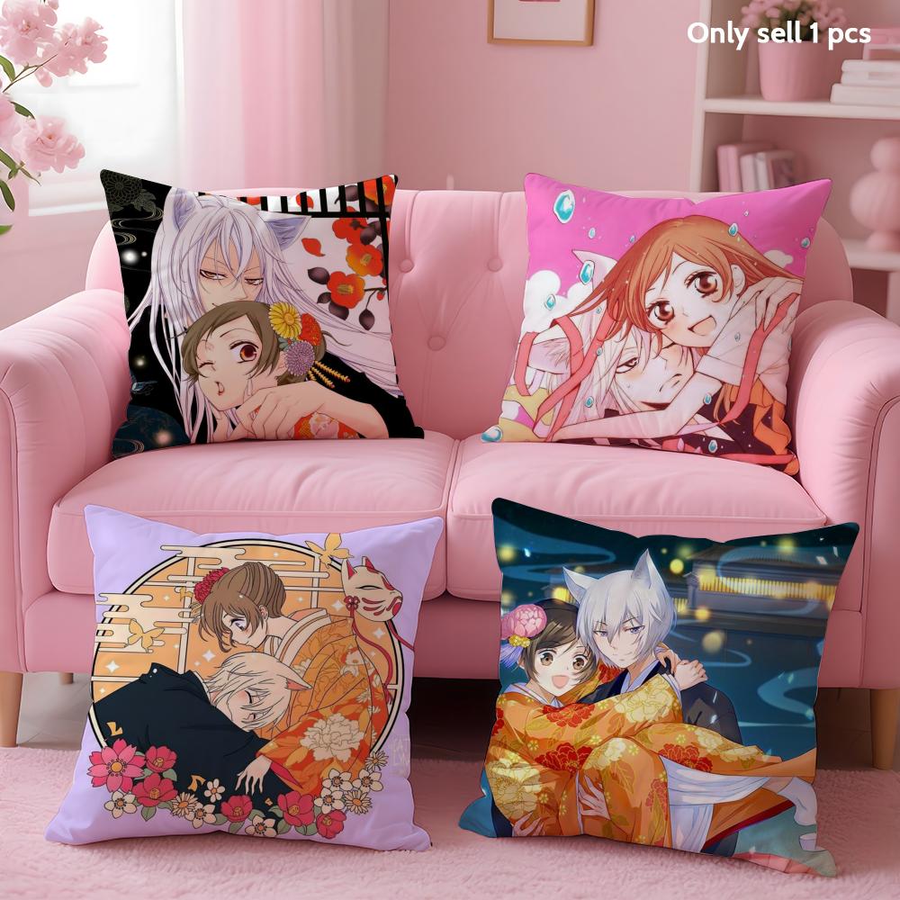 K-Kamisama Hajimemashitas Cushion Cover Soft Short Plush Double-Sided Printing Home Decor Machine Washable Pillow Case Gift