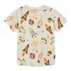 Boys short sleeve T-shirt summer new product middle and secondary school knitted cotton children's T-shirt cartoon print