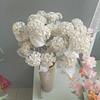 Artificial Hydrangea Snowball Stems Multibranch For Wedding Home Gift Decor