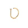 Fake Nose Ring Hoop Lip Labret Ring for Women Non Pierce Hoop Nose Ring Septum Hoop Ring Tragus Rook Ring Non Piercing Jewelry