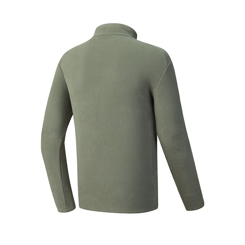 FILA Explorer Breathable Solid Color Stand Collar Short Sleeve Simple Personality Casual Sports Outdoor Comfortable Long Sleeve T-Shirt A11M547207FKK