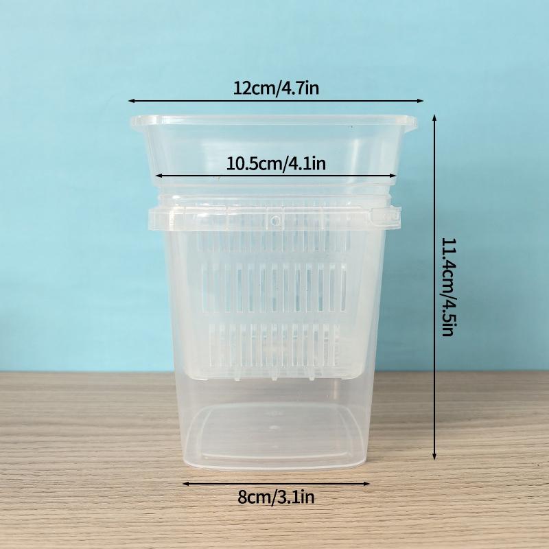Meshpot Root Control Transparent Flowerpot Breathable Flowerpot Double-layer Growth Container with Drainage Hole Orchid Planters