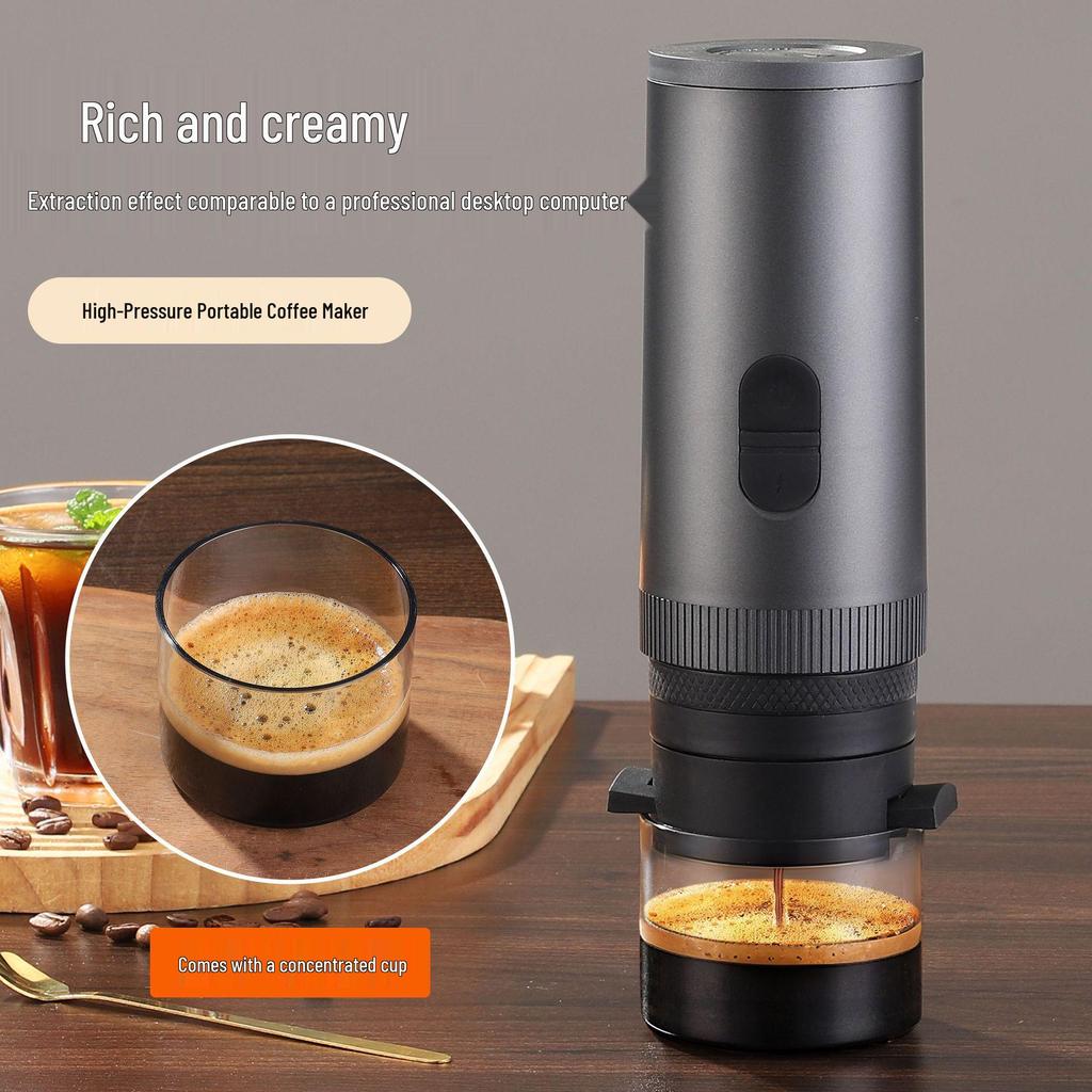 Wireless Portable 3-in-1 Italian Espresso Maker for Outdoor Use
