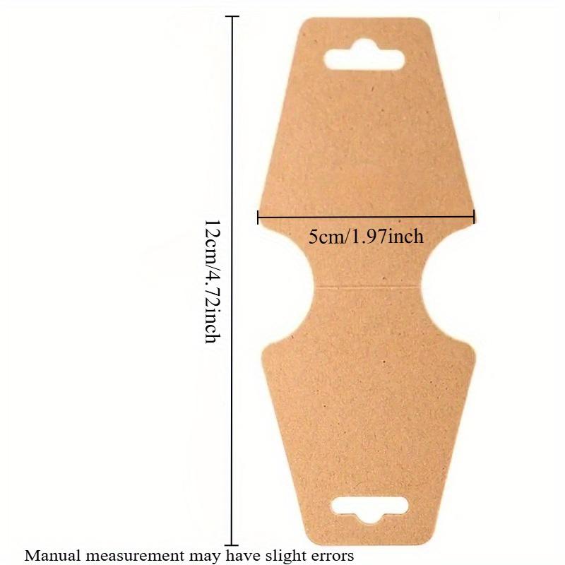 50pcs 12x5cm Key Display Card Jewelry Stand Tag For Keychains Scrunchies Holder Supplies Organizer Packaging Small Businessess