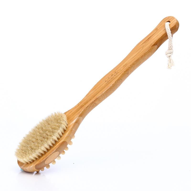 Four Seasons Shower Brush Long Handle with Double Sided Massage Brush