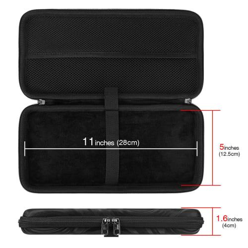 TOCCOOL Keyboard Travel Case, Hard Shell Protective Case for Logitech K380 and Logitech Pebble Keys 2 K380s (Graphite)