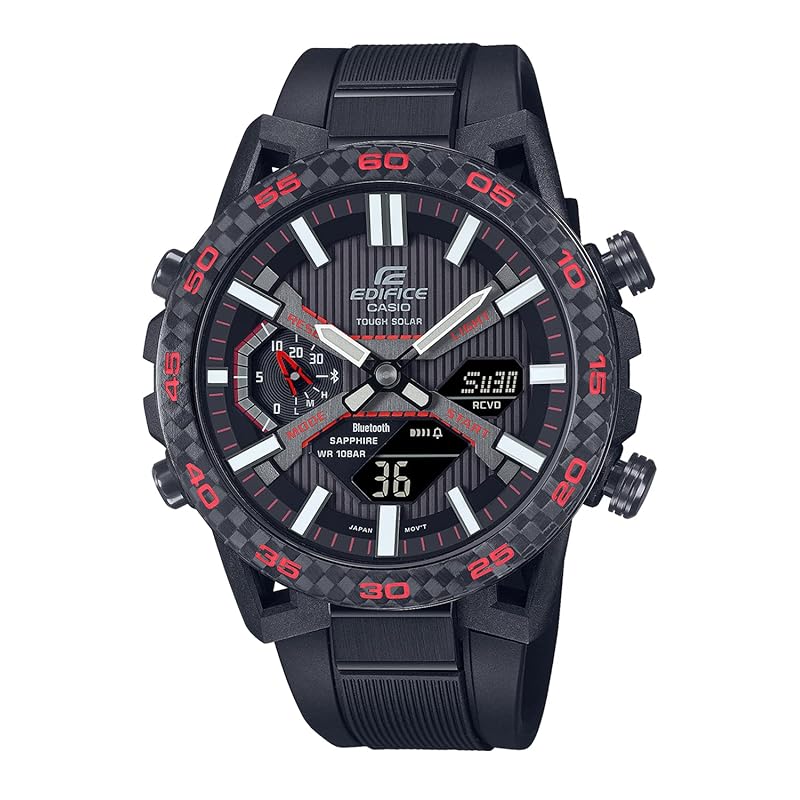 

[Casio] часы edifice [] SOSPENSIONE Оснащены Bluetooth солнечной батареей ECB-2000YPB-1AJF мужские черные