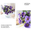 5 Bundles Artificial Flowers Realistic Fade Resistant Faux Silk Flower Bouquet for Vase Home Kitchen Table Decor Wedding Party Centerpiece