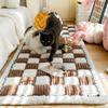Housse de protection pour canapé de jardin Épaisse Peluche Tapis de lit pour chien Couverture chaude pour animal de compagnie Chat Grattable Antidérapant Lavable Coussin Housse de canapé