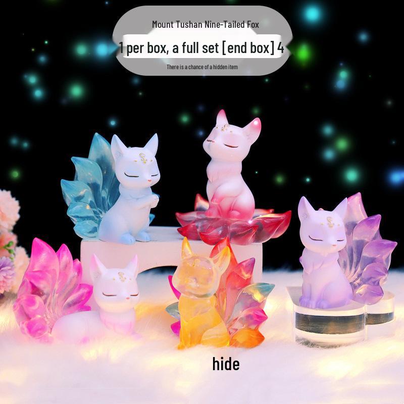 Neunschwänziger Fuchs Treibsand Blind Box: Elegante Dekoration für Schlafzimmer & Wohnzimmer