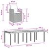 Garden Dining Set 9 pcs White and Light Grey PP