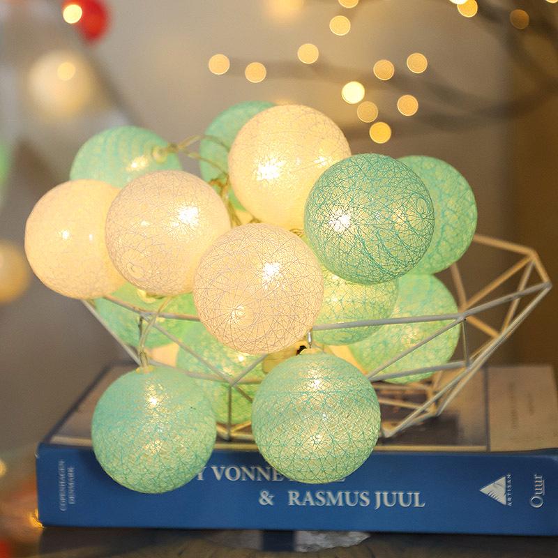 

Светодиодные гирлянды из ватных шариков для девочек — идеально подходят для лагеря, детских комнат, дней рождения и украшения балкона 2m 10 Lights Constant