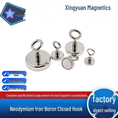 Powerful Magnetic Hook with Closed Loop and Suction Cup Base
