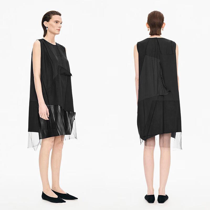 JNBY 2025 Winter A-Line Round Neck Midi Dress