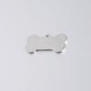 Stainless Steel Polished Mirror Dog Tag Pendant - DIY Engraved Bone Tag 16x31mm