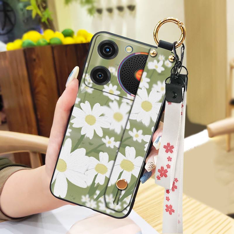 Phone Holder Dirt-resistant Phone Case For ZTE Nubia Music Wrist Strap Ring Anti-knock Protective Fashion Design Durable