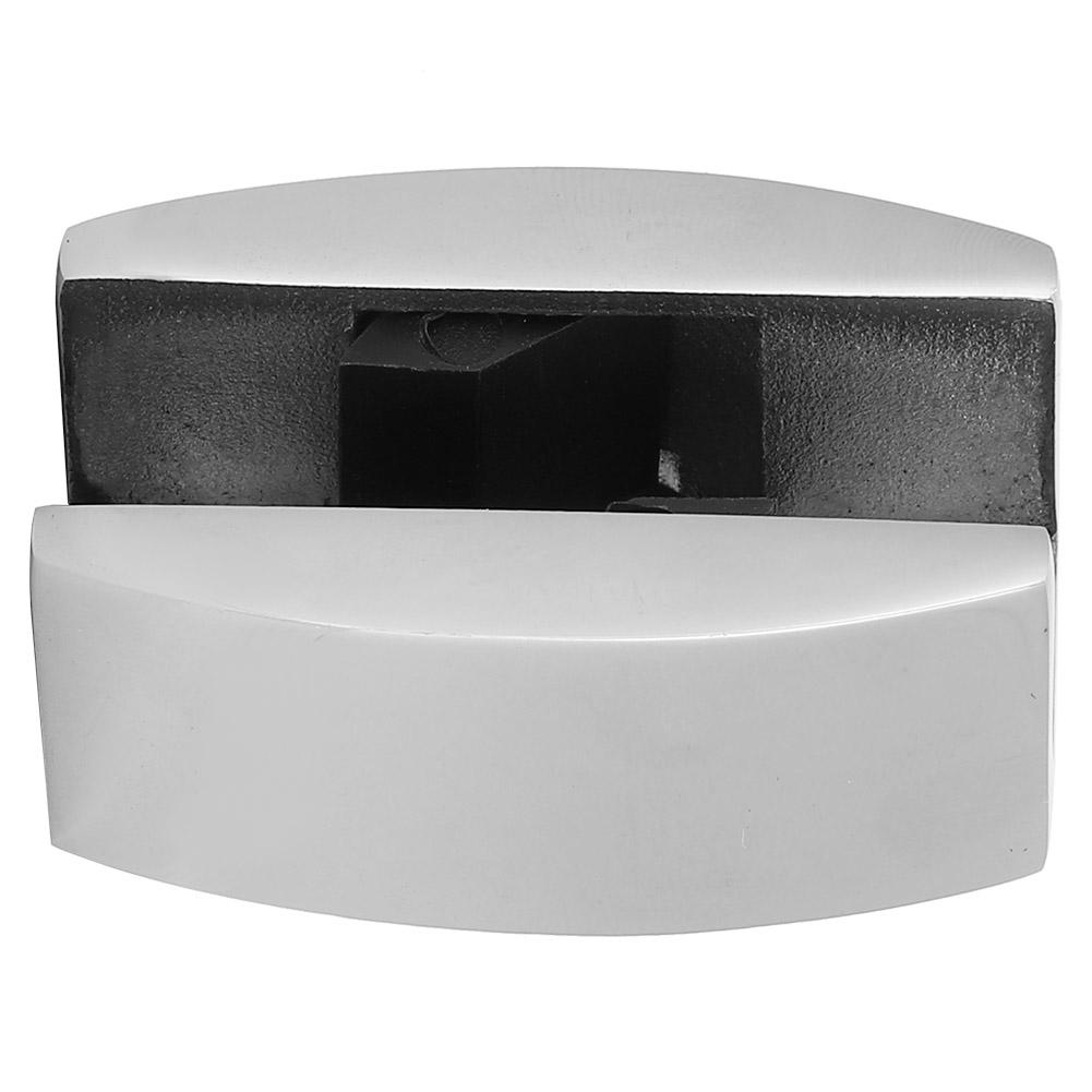 Stainless Steel Door Floor Roller Guide U‑Shaped Swing Stopper Bath Room Accessory for Glass Sliding Doors(Glossy