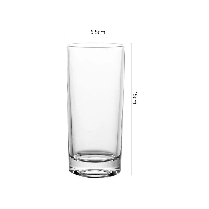 Getränkebecher Transparent Frühstückstasse Schlichter Stil Cocktailglas Gerades Weinglas Hitzebeständige Wasserflasche Bierglas