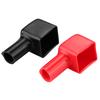 2pcs Car Battery Terminal Covers Positive and Negative - Premium Quality PVC, Sy Installation - Fit, from Dust, Insulates