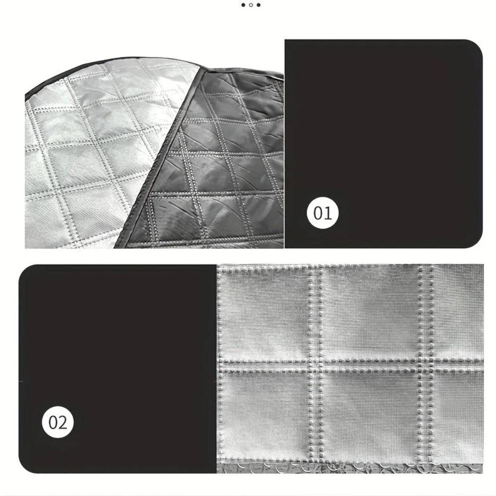 Heat-Resistant Car Steering Wheel Sunshade Cover Foldable Steering Wheel Sun Block Summer Use