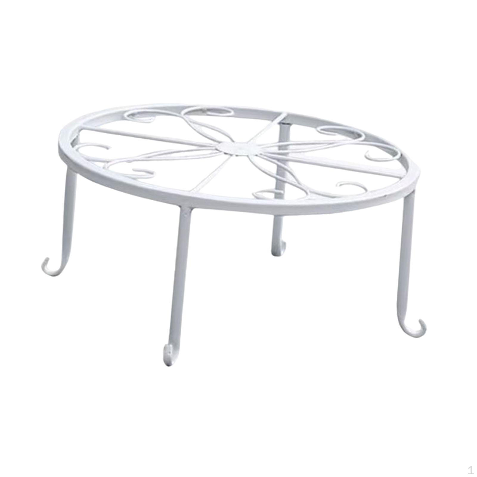 

Подставка для цветочного горшка Декоративная стойка для растений Удобная многофункциональная прочная сверхпрочная полка белый