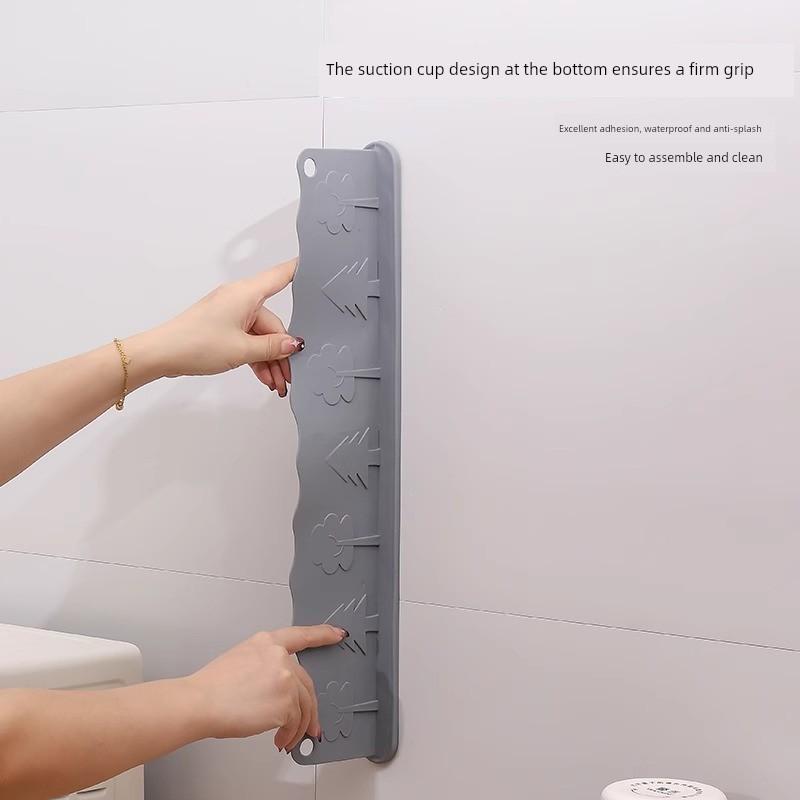 Kitchen Sink Water Barrier, Sink Countertop Suction Cup Waterproof Board, Silicone Water Barrier Strip, Anti-Splash Water Partition