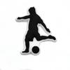 18PCS Soccer Sports Theme Hole Shoes Charms Packs Decoration Set Boys Men Football Style Buckle Slipper Sandals Shoe Accessories