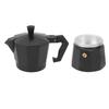 Stovetop Moka Pot Italian Hand Brewed Coffee Maker Aluminum Alloy Kitchen DIY Accessories Black 150ml