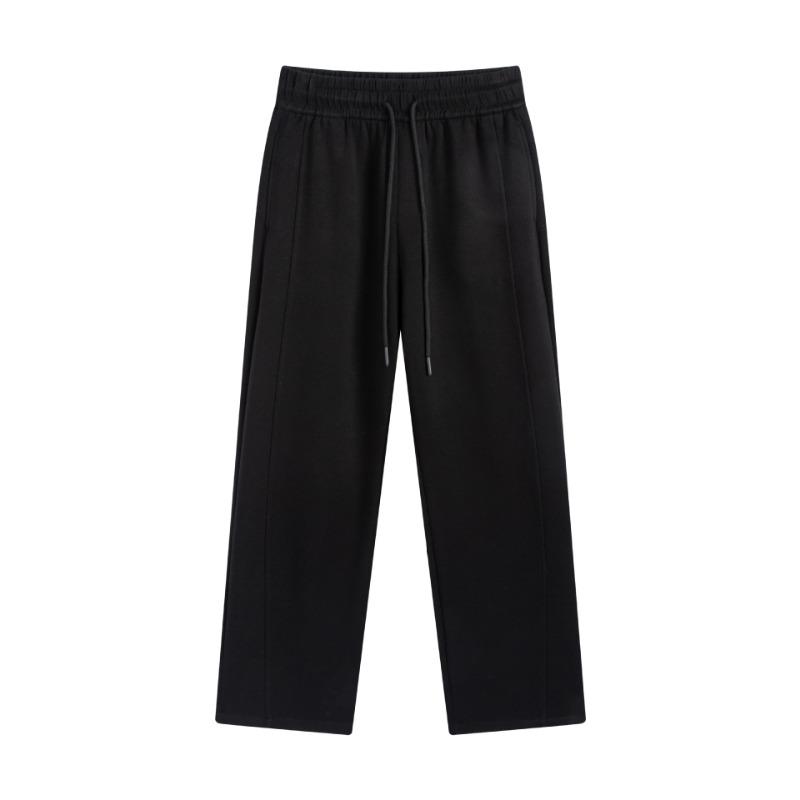 New Autumn Air Layer All-inclusive Edge Pants for Women's High Waist Drop Feeling Sports and Leisure Straight Wide-leg Pants for Women