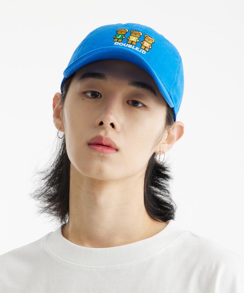 DOUBLE JD Triple Bear Ball Cap (Blue)
