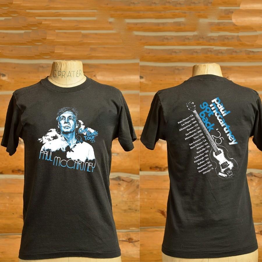 Paul McCartney Got Back Tour 2026 Graphic Of Paul McCartney With City Stops Guit L
