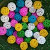 10Pcs Bird Parrot Bite Play Toy Parakeet Cane Weaving Vine Ball Pet Cage Decor