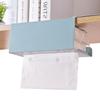 Paper Towel Holder Under Cabinet Hanging Tissue Extraction Box Japanese-style Rack Iron Blue